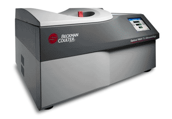 Image: The Optima MAX-TL tabletop ultracentrifuge (Photo courtesy of Beckman Coulter).